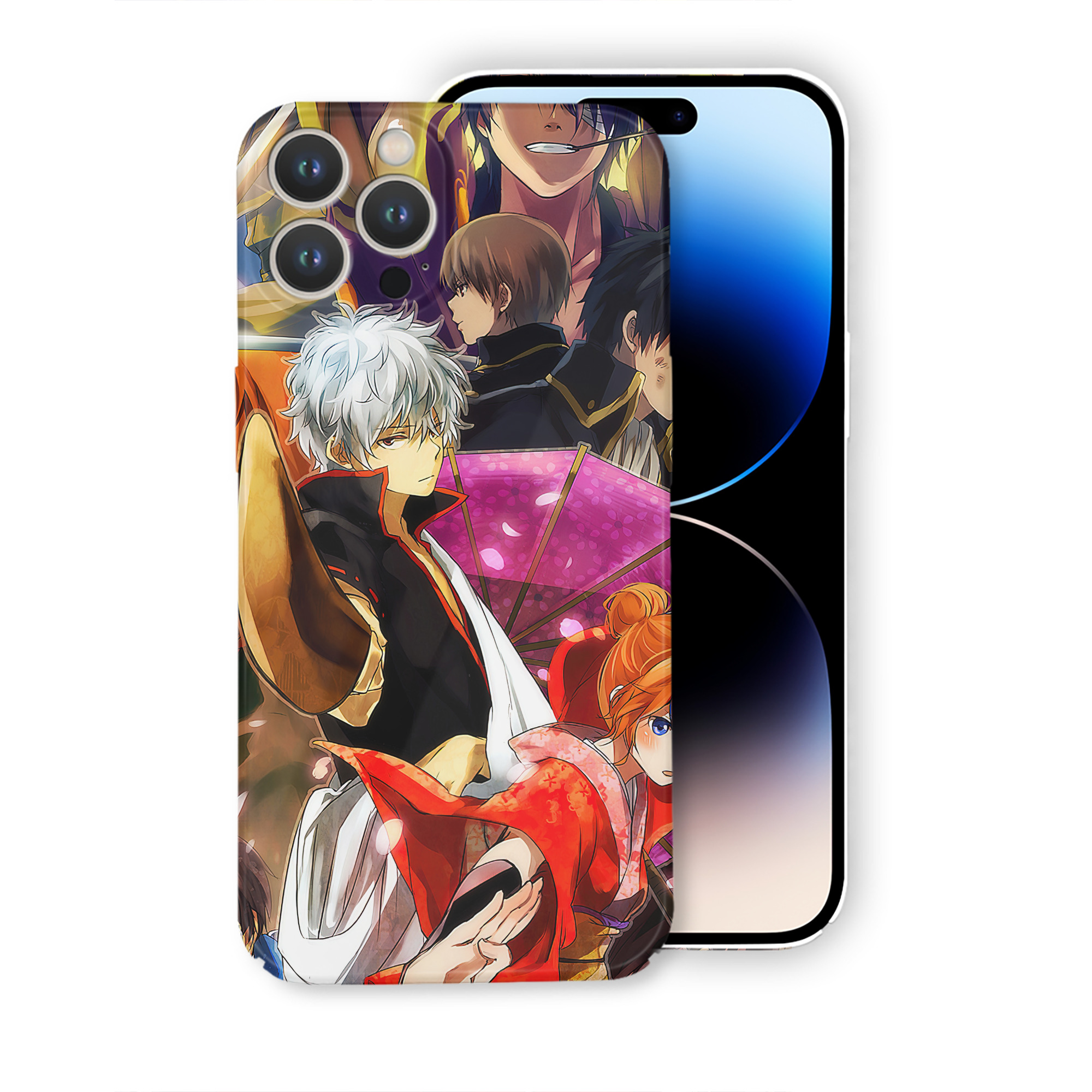 （画像用） ぎんたま 坂田銀時（さかたぎんとき） 神楽 志村新八（しむら しんぱち） GINTAMA Sakata Gintoki Kagura Shimura Shinpachi 【iPhone 14シリーズ対応】ハードケース